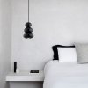 Designerska lampa wisząca czarno ciemna zieleń szkło ORLANDO PLUS 8827